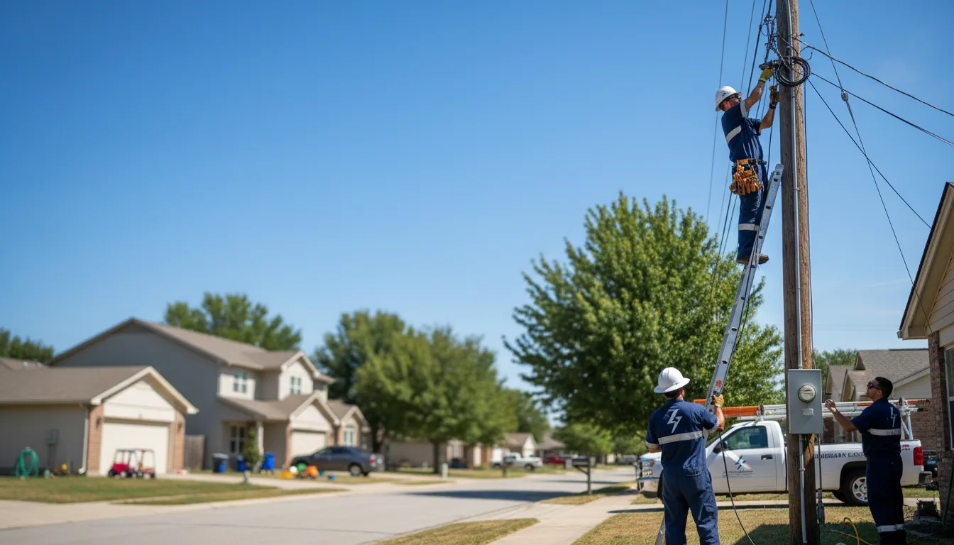 Residential electrician providing installation services in Drain, OR